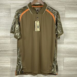 Legendary Whitetails Polo Mossy Oak Pro Hunter Performance Dark Army Mens Large